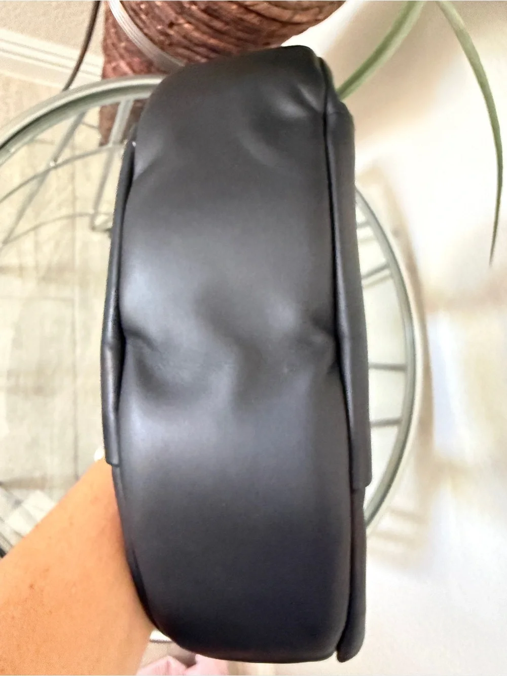 STAUD Moon Bag Black Leather Crescent Hobo Shoulder Bag